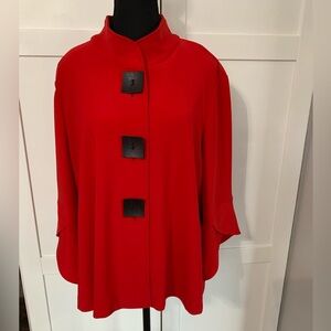 Joseph Ribkoff Stunning Red Swing Jacket